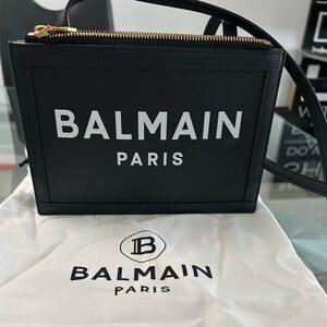 Balmain Black Leather shoulder bag